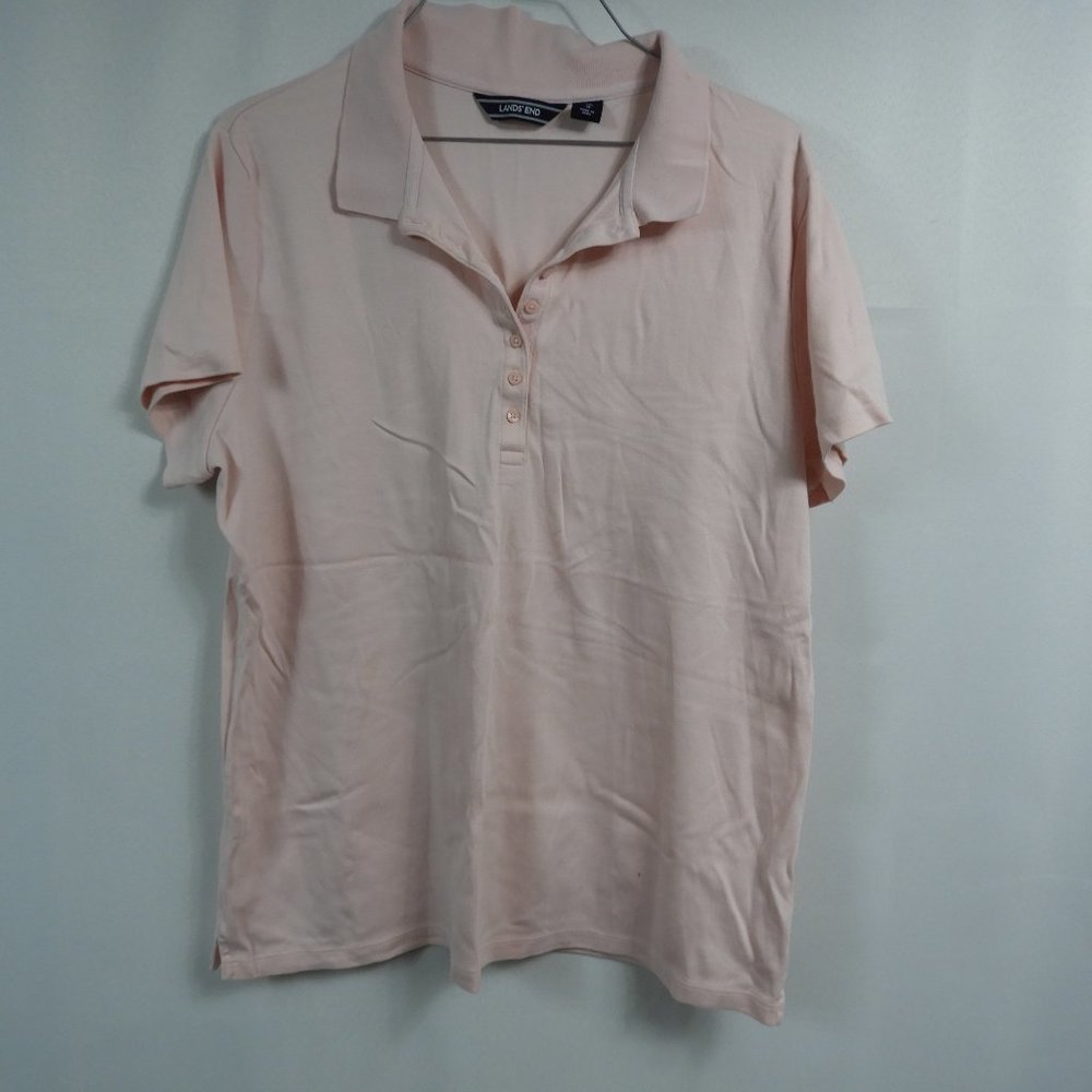 C715 Lands' End Light Pink Polo